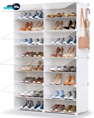 Almacenamiento de Zapatos, 32 Pares Zapatero Organizador para Armario Zapatero con Puerta Zapato Foto 1 de 4
