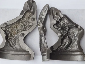 antik Metall Guss Konditor- Zuckerform Ziege Ziegenbock Form Schokoladenform alt - Bild 1 von 14