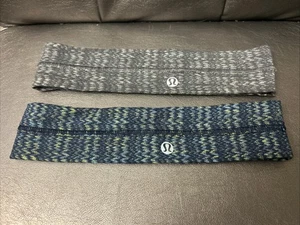 Lululemon Stirnbänder 2 Stück - Sportausrüstung blau grau I22 - Bild 1 von 2