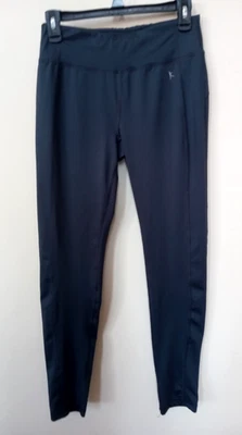 Danskin Now 修身打底裤女式 S/CH 码 (4-6) 灰色弹力剥皮  — 第 1/4 张图片