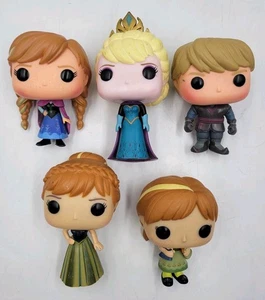 Funko Pop Disney Frozen Anna Elsa Kristoff Lot Of 5 - Picture 1 of 22
