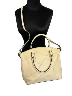 Bolso Bandolera Grande Aimee Kestenberg Cuero Blanco Crema Retazos Foto 1 de 4