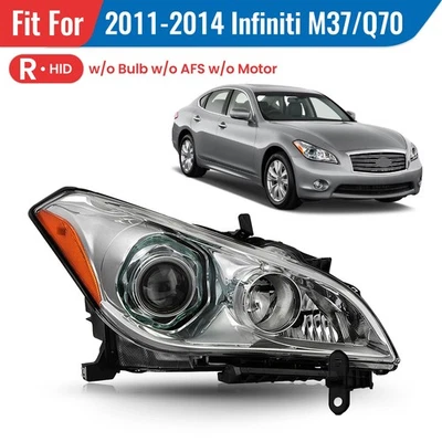 HID/Xenon Headlight For 2011-2014 Infiniti M37/Q70 w/o AFS w/o Bulb Right Side - Изображение 1 из 4