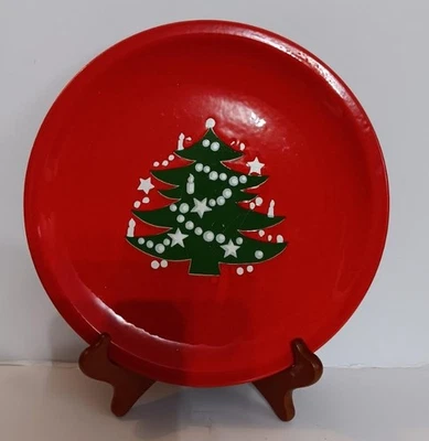 Waechtersbach~Red Christmas Tree Dinner Plate West Germany Good Condition...Read - Image 1 of 3