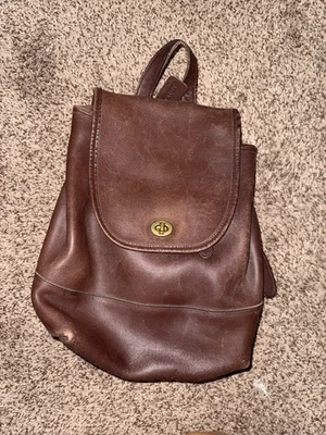 Coach Vintage Leather Mini Backpack Daypack Mahogany 9960 - Image 1 of 4