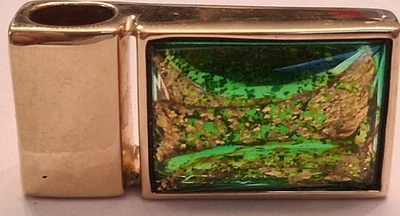 Pierre Lang Kettenanhänger,Goldfarbend,Grün - Bild 1 von 4