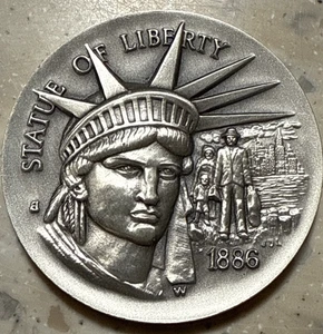 Statue Of Liberty 1886 Longines Symphonette Vintage Coins .925 36 Grams - Picture 1 of 5