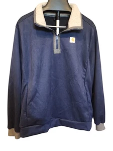 Nuevo Pullover Carhartt Cuarto Cremallera - Azul (XL) - Imagen 1 de 6