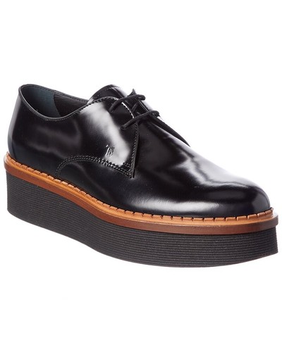 TOD’S Oxford donna Tod's in pelle con plateau