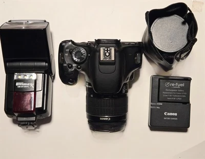 Canon EOS Rebel T3i 18 MP Digital SLR Bundle with EFS 18-55mm IS & Fish Eye Lens - Image 1 of 4