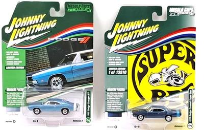 2022 Johnny Lightning Dodge 1970 Coronet Super Bee 1969 зарядное устройство RT лот из 2 - Изображение 1 из 4