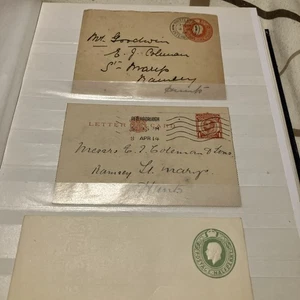 GB Postgeschichte - Könige Ganzsachenbriefe - Bild 1 von 1