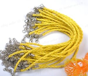 Wholesale 20/50/100Pcs Braid Rope Leather Bracelets Many Colors To Choose