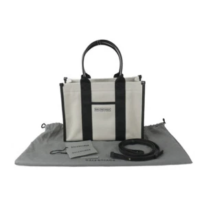 BALENCIAGA Handtasche 671402 Small Hardware Tote 2WAY Schultertasche Canvas K... - Bild 1 von 9