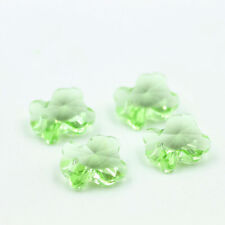 5pc Light green Bear Crystal Glass charms DIY Pendant Earring for jewelry making