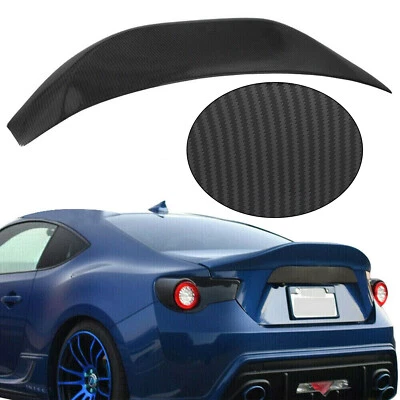 Fit 2013-2020 Toyota 86 BRZ FR-S Rear Trunk Spoiler Wing Carbon Fiber Look - Image 1 of 4