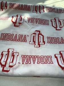 1 And 1/4 Yards Indiana University Hoosiers Fabric - Picture 1 of 1
