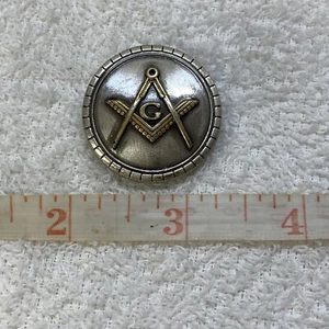 Masonic Concho Fraternal Conchos Hand Stamped On Back - Picture 1 of 2