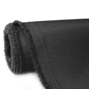 1-30 Yards Waterproof Heavy Duty Black Canvas Fabric 600 Denier 58" Wide  - Picture 1 of 3