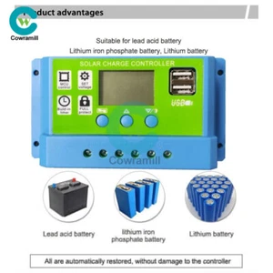 10/20/30A LCD Photovoltaic Solar Charging Controller Universal Solar Controller - Picture 1 of 17
