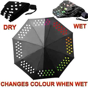 Colour Change LED Umbrella Waterproof Windproof Lightweight Ideal for Travel - Picture 1 of 10
