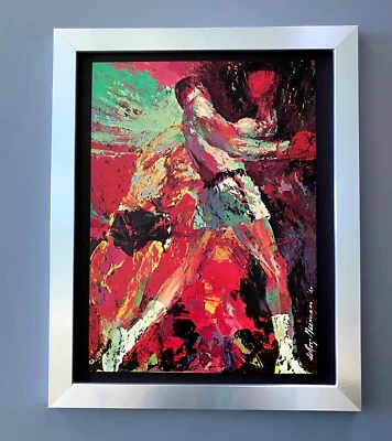 LeRoy Neiman 盒子 1974 年签名波普艺术装裱全新 11x14 LS — 第 1/3 张图片
