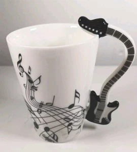 Guitar Handle With Musical Notes Coffee/Tea Mug - Picture 1 of 8