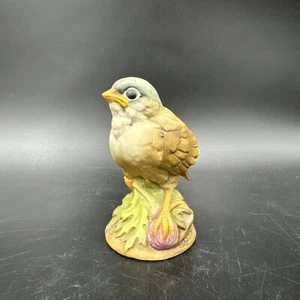 Pájaro pinzón dorado bebé vintage de Andrea Sadek hecho en Japón #6350 cerámica - Imagen 1 de 8