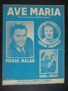 Partition alt partitur sheet music = Poème et Musique : Ave Maria - Picture 1 of 1