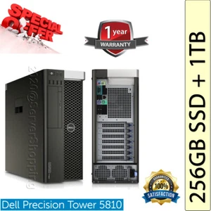 Dell Precision T5810 E5-2620 V4 2.10GHz 8 CORE 32GB DDR4 256GB SSD Quadro K4000 - Picture 1 of 9