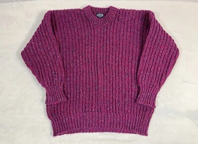 Lands End Fisherman’s Sweater Heavy Thick Wool Large Made In Ireland Vintage - Image 1 of 4