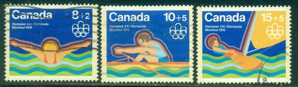 CANADA SCOTT #'s B4-B6 SET, OLYMPICS, USED, GREAT PRICE! - Image 1 of 1
