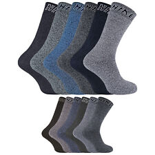 6 Pack Mens Cotton Thick Padded Hiking Walking HIKE Socks for Boots