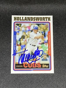 Todd Hollandsworth Chicago Cubs Signed Auto 2005 Topps Card #570 ~ COA - Picture 1 of 3