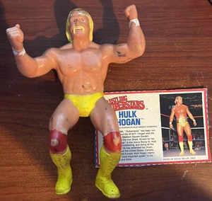 Vintage TitanSports 1984 Hulk Hogan LJN WWF 8" Action Figure w/Bio Card Playwear - Picture 1 of 7