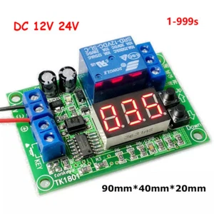 DC 12V/24V Digital LED Trigger Countdown Timer Delay Turn Off Time Relay Switch - Picture 1 of 10