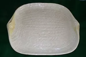 More details for irish belleek pottery porcelain large serving tray printed black third mark