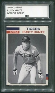 Custom 1984 Rusty Kuntz Detroit Tigers Baseball Card - Picture 1 of 2