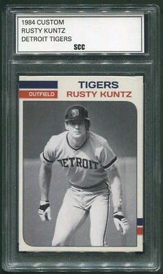 Custom 1984 Rusty Kuntz Detroit Tigers Baseball Card - Image 1 of 2