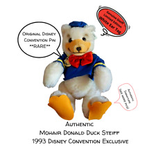 Steiff '93 Disney Bear/Doll Convention 15"Donald Duck Mohair-EAN651205-Signed-LE