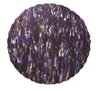 Juego de 4 manteles individuales acrílicos abstractos mármol púrpura Kim Seybert 15" NUEVO CON ETIQUETAS Foto 1 de 3