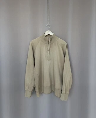 Burberry London Half Zip Sweater Mens Size XL Beige Cotton Jumper Long Sleeve - Image 1 of 4