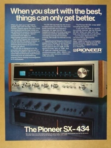 1976 Pioneer SX-434 Stereo Receiver vintage print Ad - Picture 1 of 1