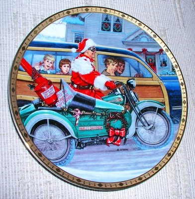 Harley-Davidson 1997 "Roadside Revelation" Collector Christmas Plate - Image 1 of 4
