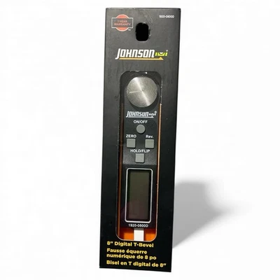 Johnson 8 英寸数字滑动 T 斜角和量角器 1920 - 0800D 全新!! (T) — 第 1/4 张图片