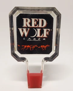 Manico rubinetto birra lupo rosso vintage per kegerator 6" - Foto 1 di 5