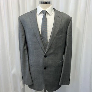 Traje Chaqueta y Chaleco LANIFICIO CERRUTI PRESTIGE Gris Lana Pura 48R" - Imagen 1 de 21