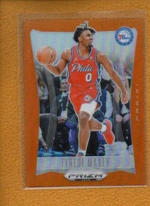 Tyrese Maxey 2023-24 Panini Prizm Deca Basketball Base Orange Prizm #87 /49 - Picture 1 of 2
