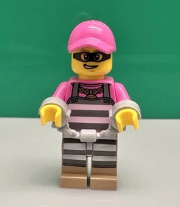 Lego Krimineller mit dunkelrosa Minifigur Eis aus Sahnewagen Polizei Verfolgungsjagd 60314 - Bild 1 von 6