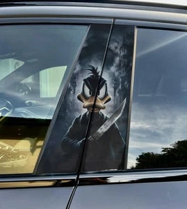 2pcs Car Center Pillar Sticker For Car Window Door Posts - Picture 1 of 10